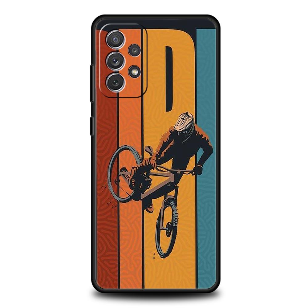 Mountain Bikes Cycling Phone Case For Samsung Galaxy A13 A51 A71 A41 A31 A21S A11 A03S A12 A32 A52 A22 A23 A33 A53 A73 5G Cover