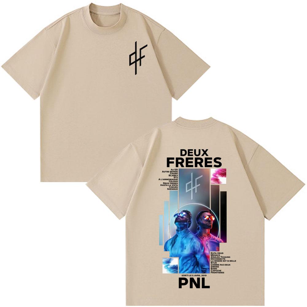 French Rapper PNL Le Monde Chico Album Graphic Tshirt Men Women Fashion Hip Hop Tshirt Short Sleeve Cotton Casual T Shirts