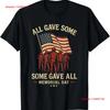 Happy Memorial Day US Flag S Some Gave All T Shirt Vintage Washed Stylish Stretched Top For Everyday Wear Fashion Breathable