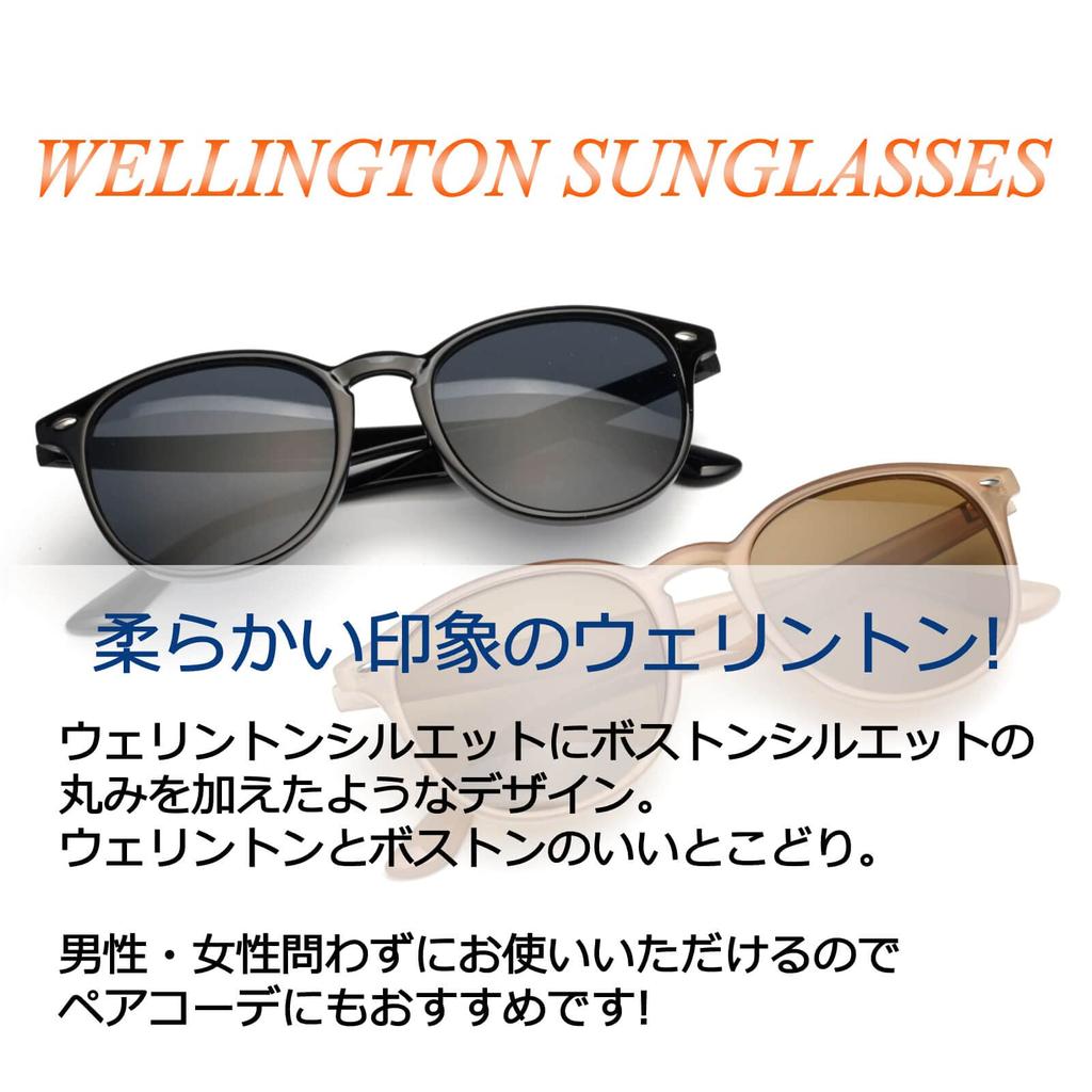 Nanala Round UV Protection Sunglasses Date Glasses Unisex with Case TY2930 Clear [nanala] Beige/Brown