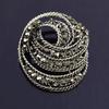 Vintage Black Brooch Versatile Lapel Pin and Scarf Buckle Accessory
