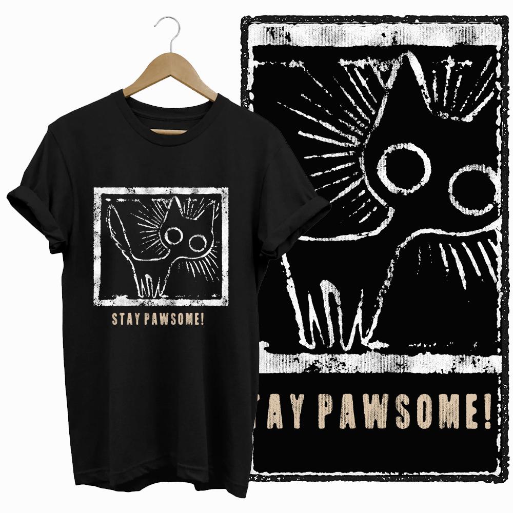COOLMIND CAT Print  BLACK Short Seleve 100% Cotton Exclusive Graphic Women T Shirt Big Size O-neck Cotton Cat Lover Women Tshirt