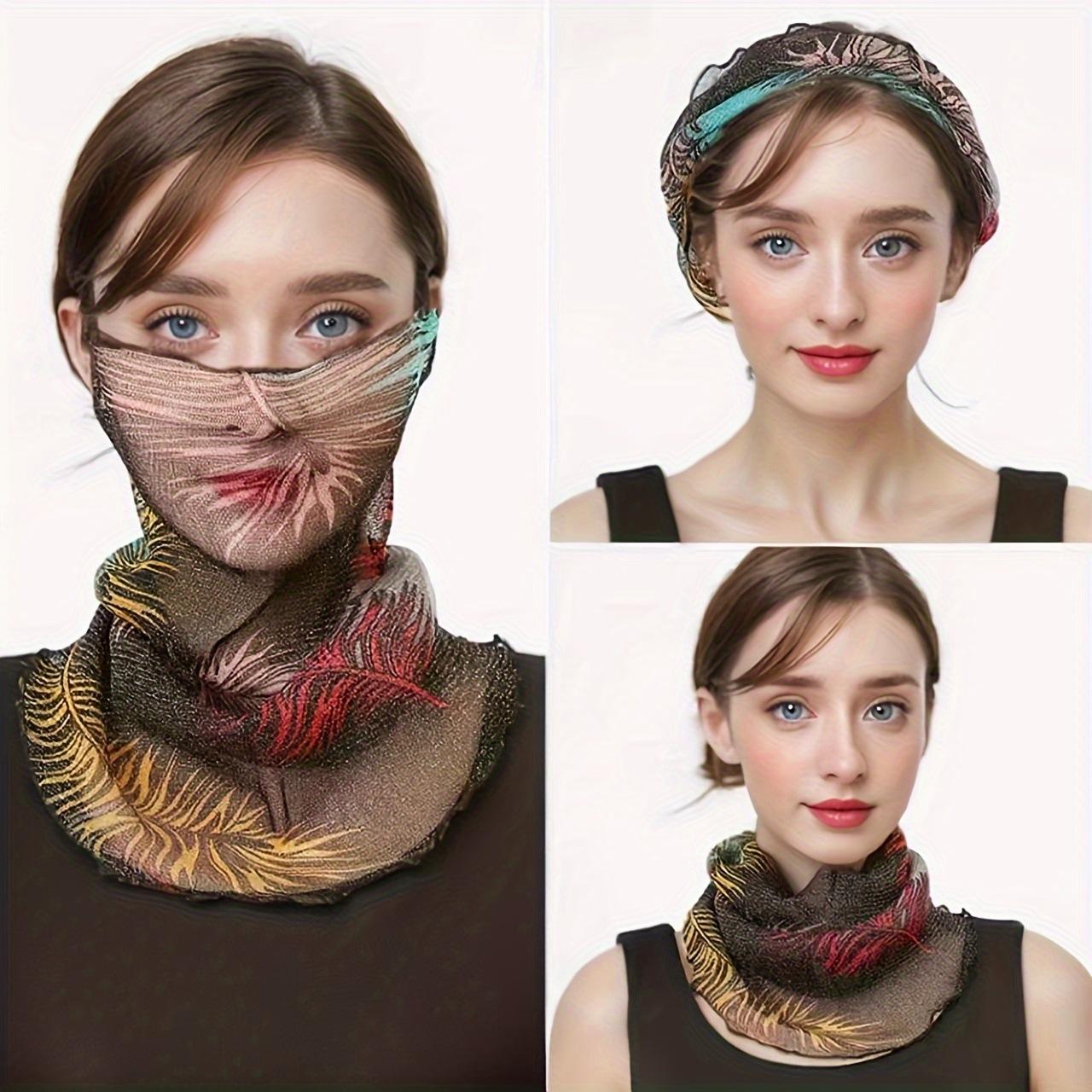 

Женский шейный платок Вуаль для защиты от солнца Маленький платок Защита шеи Женский шарф