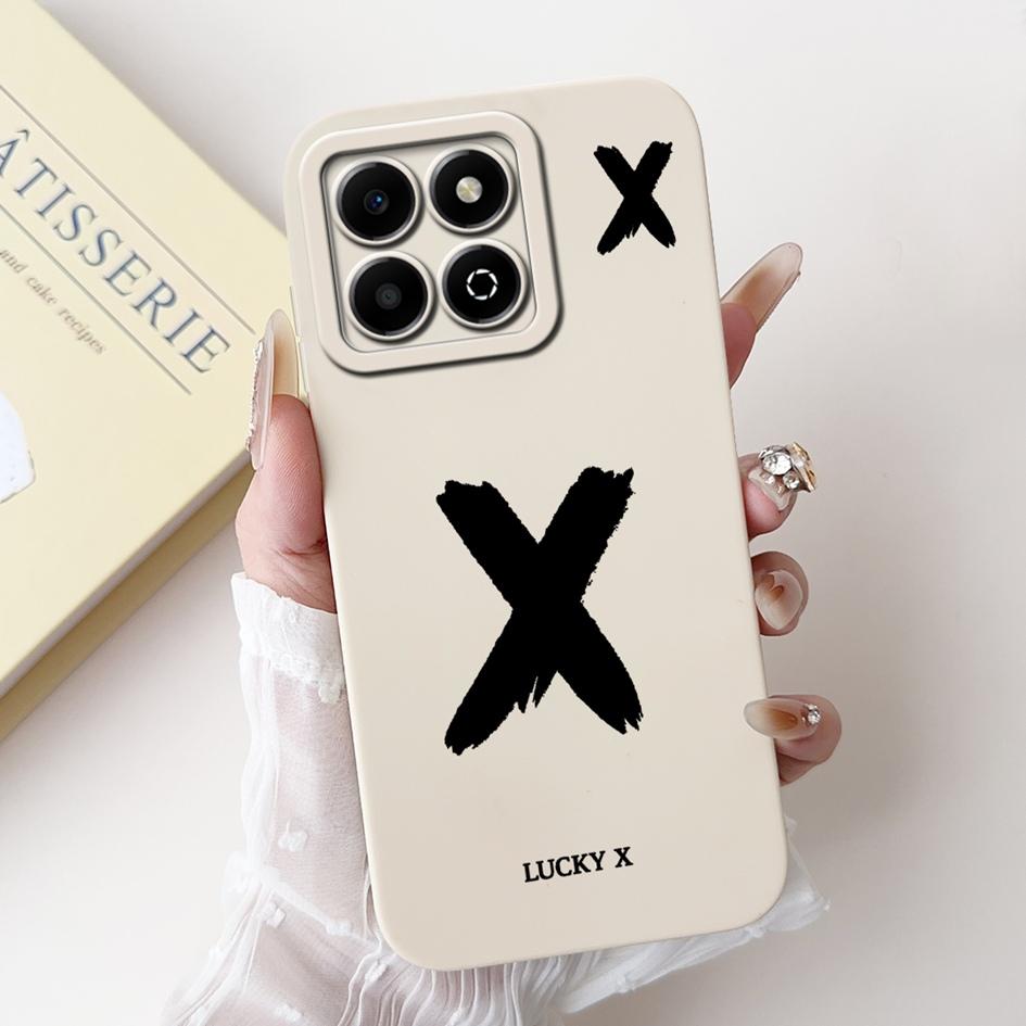

Чехол для Honor X6a X6b JDY-LX1 JDY-LX2 WDY-LX1 WDY-LX2 Ударопрочный чехол Милые буквы Мягкий силикон Матовые чехлы Для HonorX6b Чехол Honor X6a