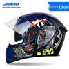 Jiekai Full Face Electric Motorcycle Helmet - Unisex, All-Season Racing Safety