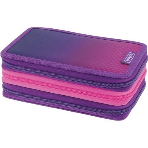 Etui Tricase Dip Dye - HERLITZ - 31 pièces - Rose-Violet - Lilas - Souple