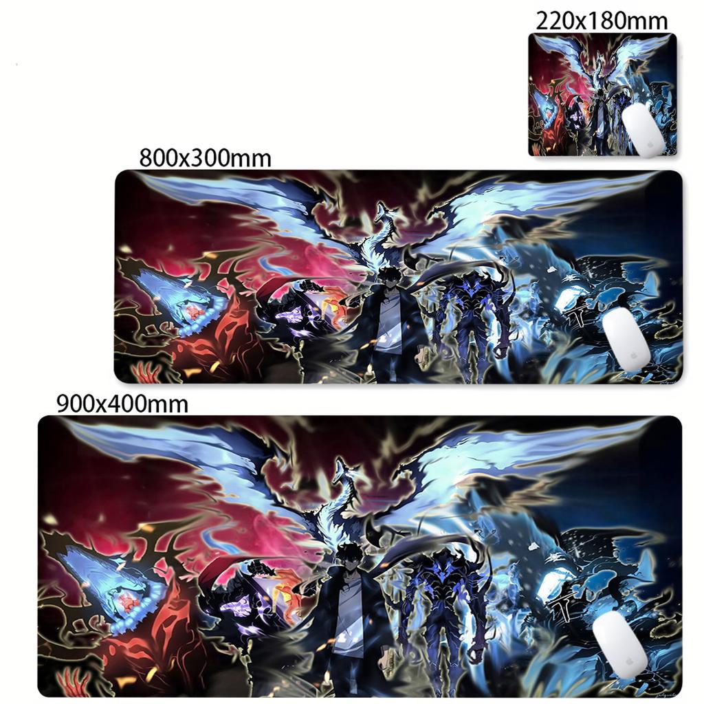 Anime Solo Leveling Mousepad XXL HD Printing Computer Gamers Locking Edge Nonslip Mouse Pad Keyboard PC Natural Rubber Desk pad