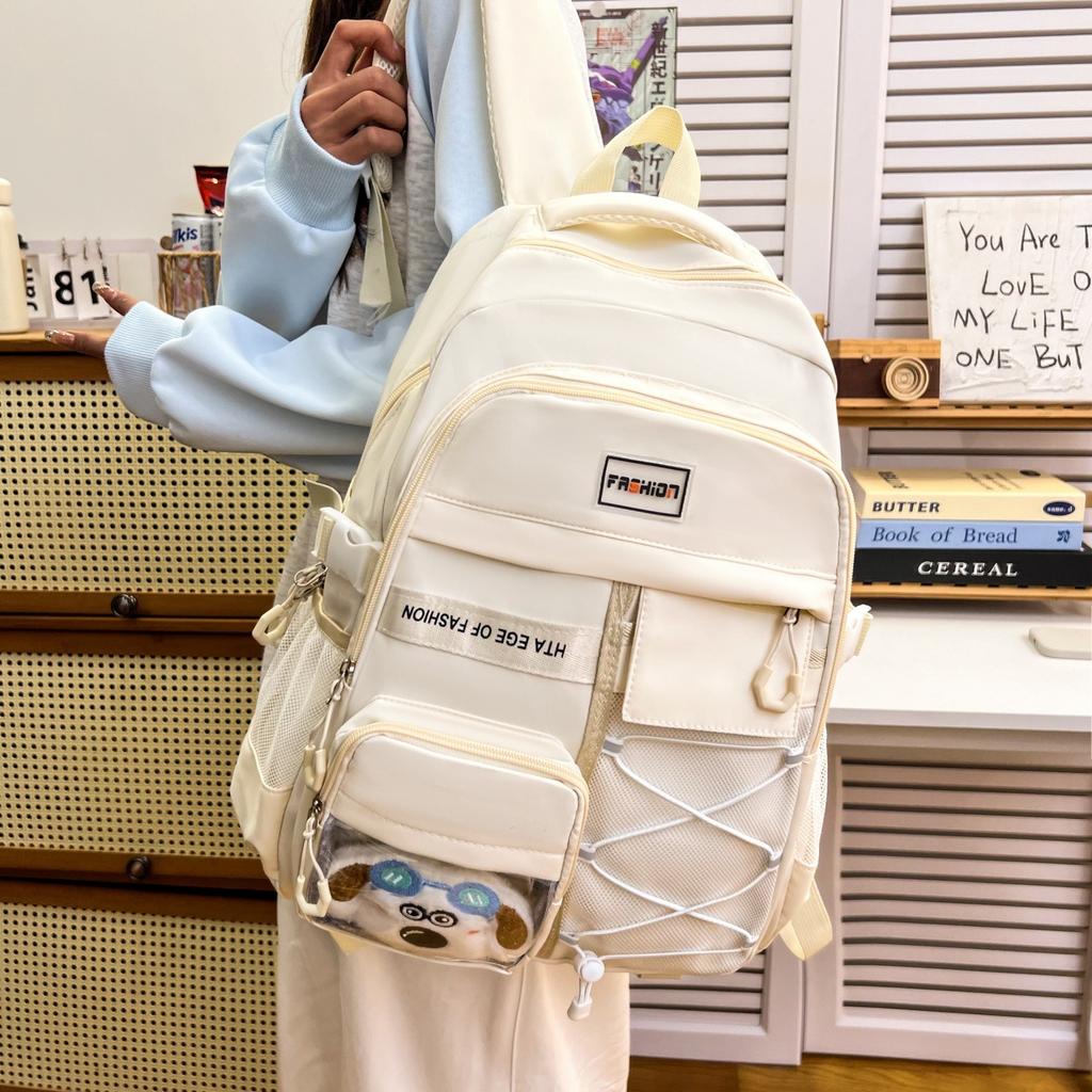 Schoolbag1011 New Elementary School Students Junior High School Girls Trend Fashion Middle School Student School Bag High School Girls Large Capacity