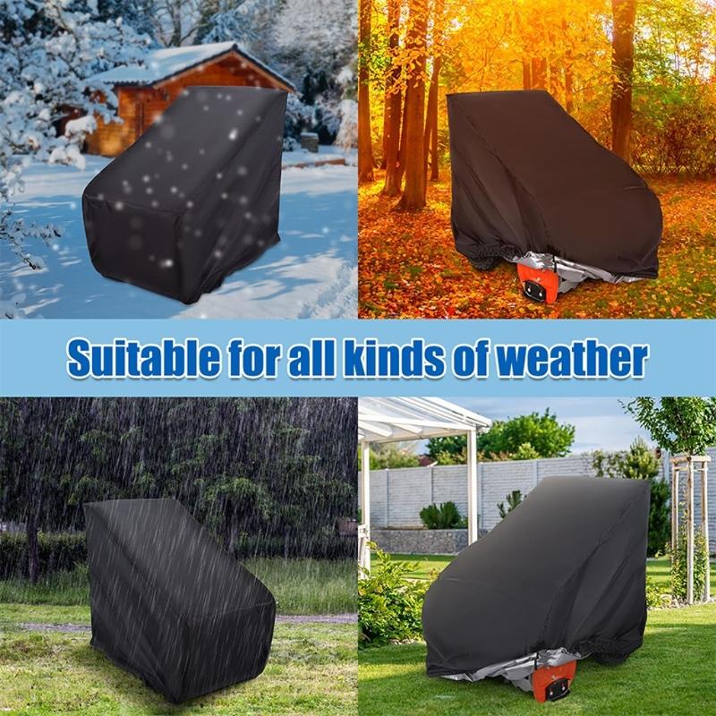 Waterproof Tearproof Snow Blower Guard Cover For Outdoor Equipment Protection Custom Shaped To Prevent Weather Damage