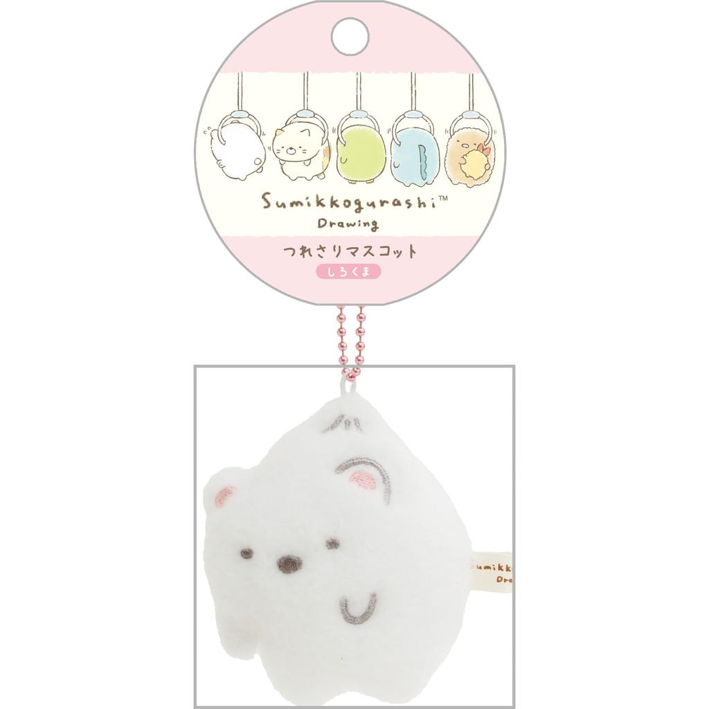 San-X Sumikkogurashi Tsuresari Mascot Polar Bear AB27001 H75 x W65 x D30mm