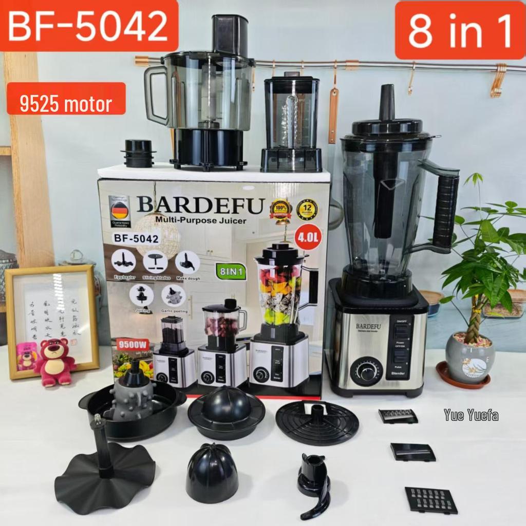 Pure Copper 4L 8-in-1 Blender: High Power Stainless Steel Mixer, Meat Grinder, Juicer.