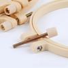 1pc Plastic Imitation Bamboo Embroidery Hoop DIY Amulet Embroidery Tool Plastic Embroidery Hoop Cross Stitch Hoop