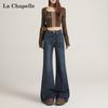 La Chapelle Women's High-Waist Flared Jeans