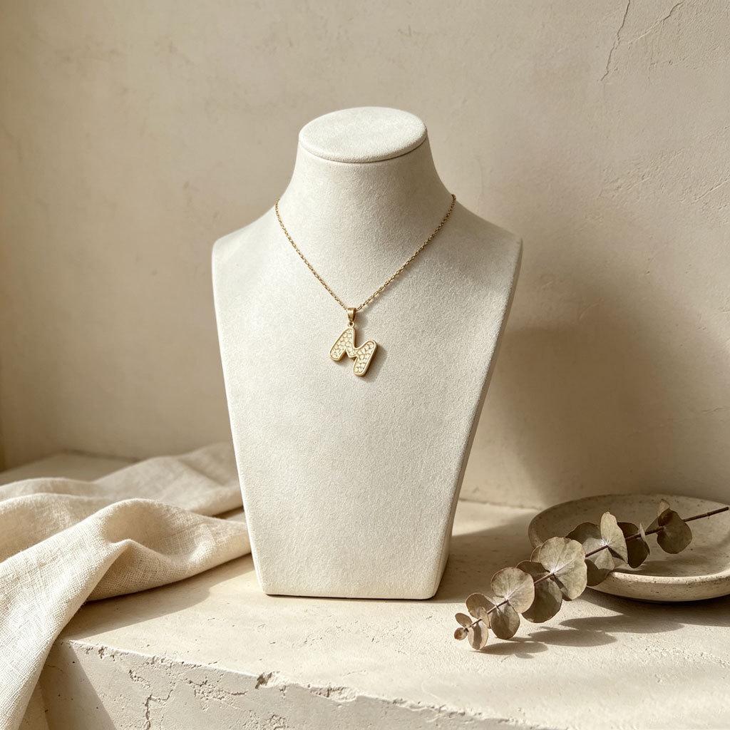 Trendy Modern Minimalist 26-Letter Cute Design Necklace