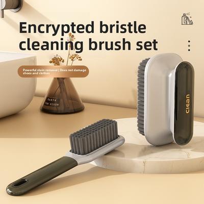 Multi-functional Shoe Brush with Soft Bristles, Non-scratch for Shoes, Household Cleaning and Stain Removal Brush, Plastic Clothes Brush