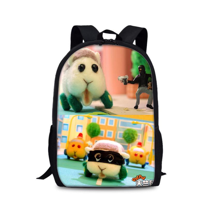 Tangalang Pui Pui Hamster Backpack For Kids With Nylon Material And Spacious Design