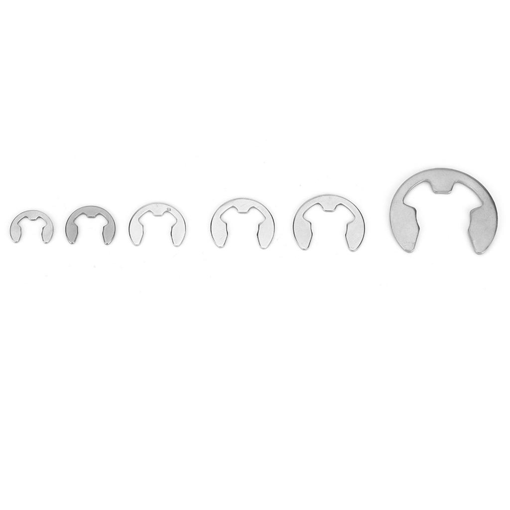 300 Pcs E Clip Set Stainless Steel E Type Retaining Ring Circlip Assortment Kit M1.2~M15