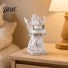 Angel Candle Holder Little Holder Resin Decorative Guardian Tea Light Statue With Retro