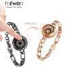 Totwoo Smart Couple Bracelet: Long-Distance Love Gift for Valentine's Day.
