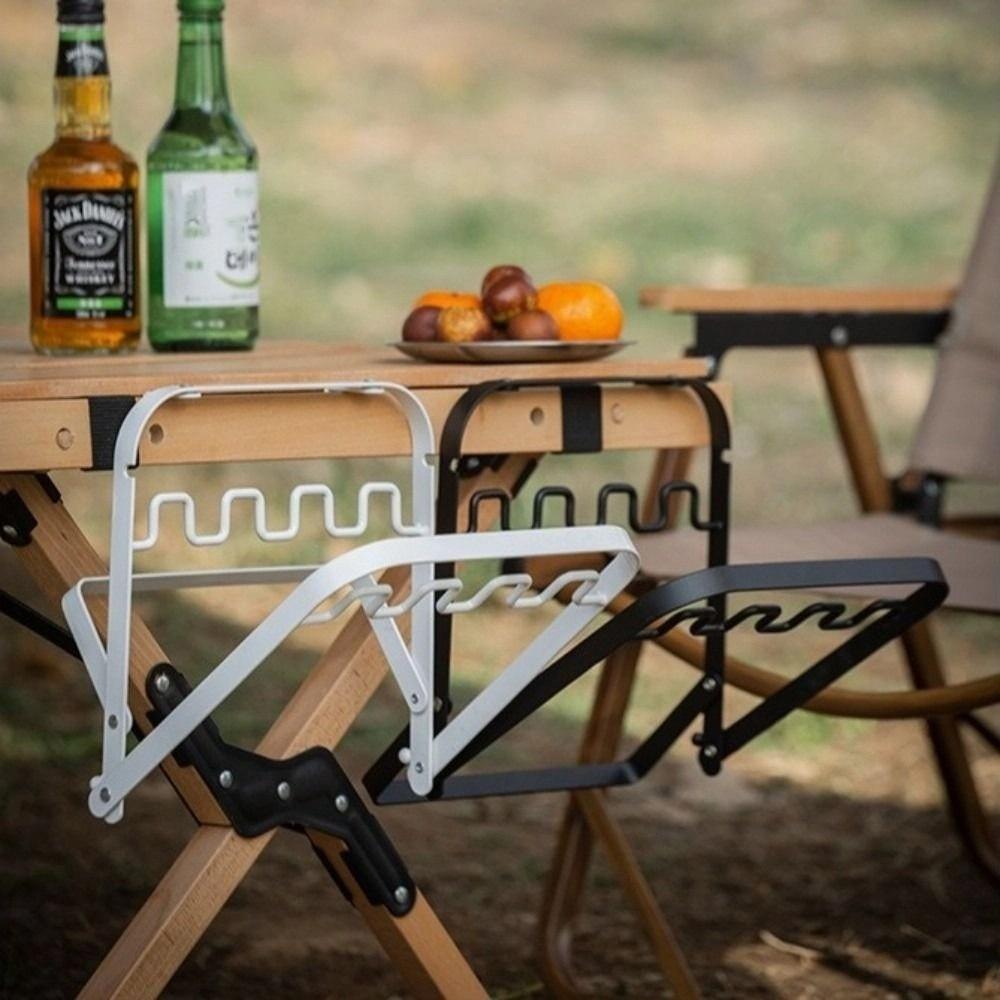 Hangable Garbage Pouch Bracket Foldable Kitchen Rubbish Holder Trash Bag Hanger  for Waste Can Bag