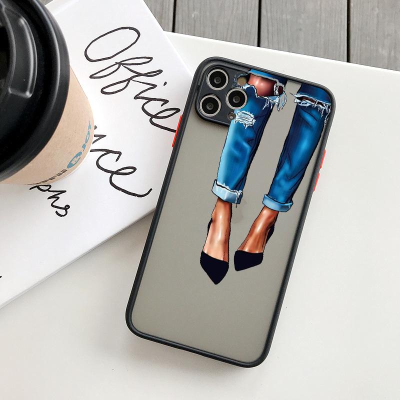 Girl Boss Women Coffee Phone Case For iphone 16 12 11 14 13 15 Pro Max X XS XR SE 2020 7 8 Plus Fashion Lady High Heel Covers