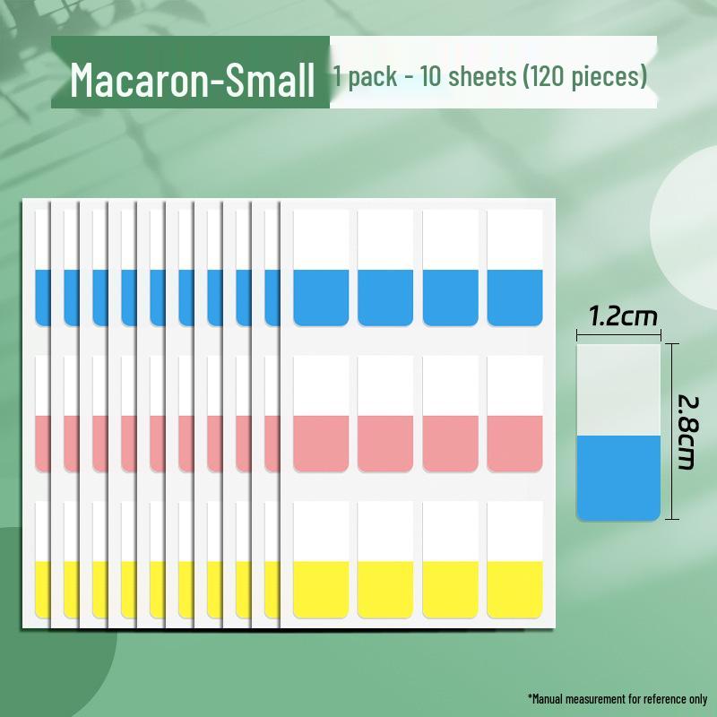 Gradient Morandi Sticky Tabs: Vibrant Index Labels & Bookmarks for Students