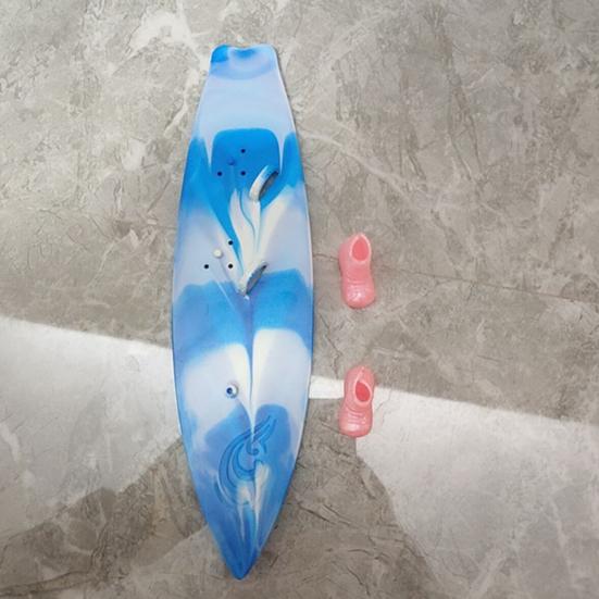 1 Set Dollhouse Model Multi-purpose Vivid High Simulation Smooth Surface Reusable Decorative Gift Miniature Surfboard Shoe Toy Dolls