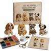Colorful 3D Bead Pet Keychain Making Kit Tiny Beadwork Art Craft Set  For Beginners