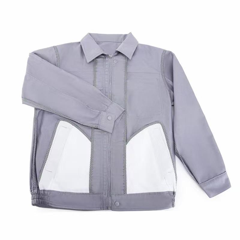 Men's Durable Long Sleeve Workwear Set - Comfortable Anti-Wear Auto Repair Overalls for Spring & Autumn