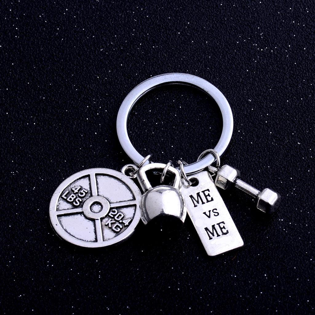 Buy Weightlifting Keychain weight Training plate Pendant Decoracion for