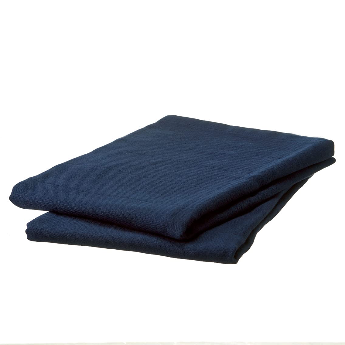 

Set of 2 Gauze Bath Made in Senshu Towels 60 x 120 Navy Double-Ply Towels, Japan, (Approx. cm),