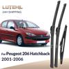 Do Peugeot 206 Hatchback 2001-2006 2002 2003 Pióra Wycieraczek Przednie i Tylne Szczotki do Szyby Przedniej 26"+16"+14\"