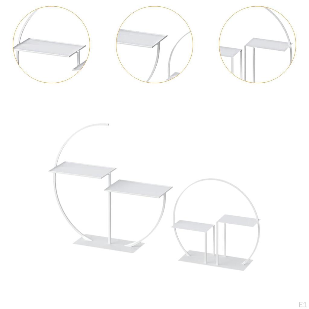 2 Artistic Cake Stands Dessert Trays Serving Multifunction Display Stand Pastry Holder