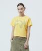 MAHAGRID Pigment Butterfly Goth Crop Tee Yellow(Mg2Gmft533A)