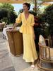 2026 Casual V-Neck Cardigan Top & Mermaid Midi Skirt Set Summer Elegant Two-Piece Outfit for Women