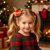 Soft Flannel Scrunchies for Christmas Party Hair Tie Girls, Scrunches with Reindeer/Christmas Tree/Gift/ Santa Exquisite Gift Sets Kids Claus Accents,