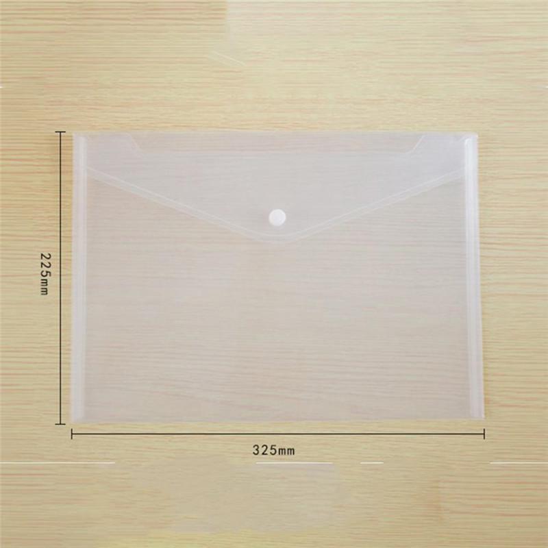 Heavy Duty Waterproof A4 Clear Plastic Document Bag File Holder Portfolio Notes Envelope Storage Case School Office Business Supplies