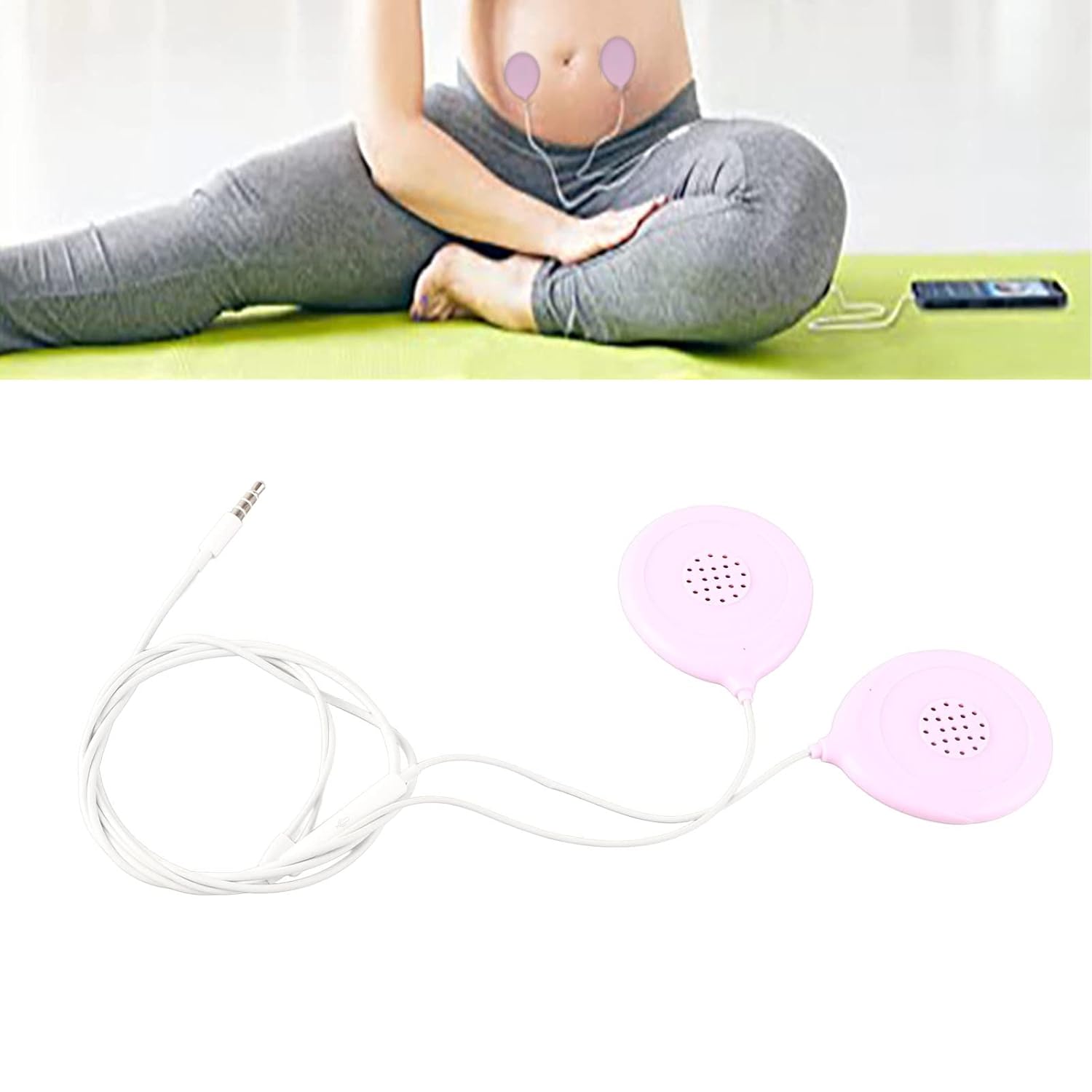 Prenatal Belly Speaker, Home Wearable Baby Bump Headphones