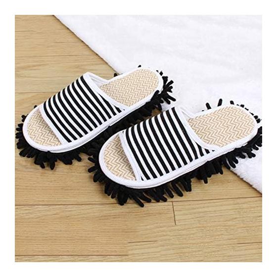 Cleaning Slippers, Wearable Mop, Washable, Just Wear Them and Walk Around, Ultra-fine Fibers, Convenient Cleaning Goods, No Strain On the Lower Back,