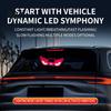 Solar Car Warning Lights Demon Eye Window Light with Suction Cup, Rechargeable Devil Auto Glass Decoration Lamp, LED Windshield Lamp for Auto,