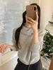 Women's 100% Wool Thickened Lapel Pullover Sweater - Autumn/Winter Loose Cable Knit Long Sleeve Cashmere Base Layer
