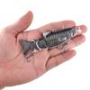 Isca Robótica Articulada de 4 Segmentos para Pesca nadadora, Recarregável por USB, com Luz LED, Wobbler, Acessório de Pesca