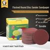 Giant Eagle Red Sand Flocked Round Disc Sandpaper Sheets (4", 5", 7", 9")