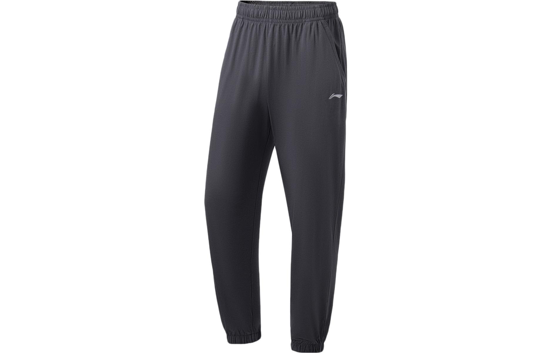 Li Ning Fitness Series Knitted Sweatpants Men s Earth Surface Gray AKLU819-1 3XL