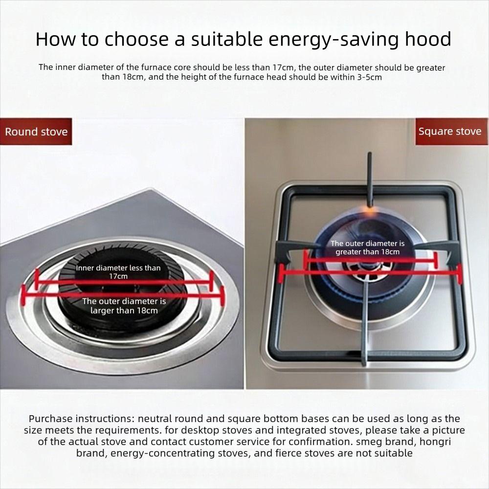 Stainless Steel Gas Stove Rack Windproof Silver Gas Stove Bracket Sturdy Construction Heat Concentration Flame Concentrator Rack