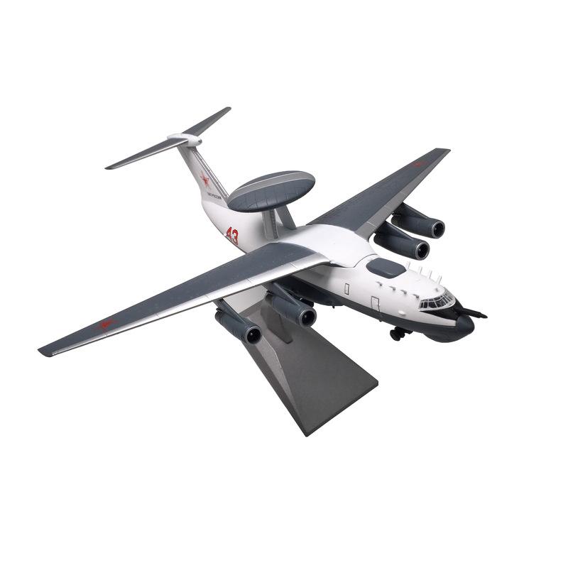 1:200 Soviet A-50 AWACS Diecast Airplane Model Alloy Military Jet Finished Aircraft Display Decoration Collectible Gift