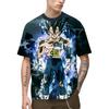2024 Summer Men New Hot Anime Goku Vegeta All Over Print Cosplay Men Street T-Shirts Unisex Top Short Sleeve