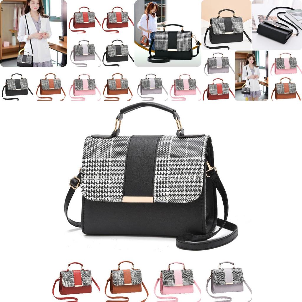 Trendy Women's Bags Hot Selling Cross-border Style Plaid Shoulder Bag