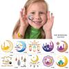 10Pcs Eid Mubarak Temporary Tattoo Stickers Ramadan Kareem Decoration Islamic Muslim Party Supplies Eid Kids Gift 2024 New