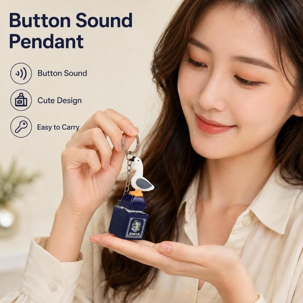 Keyboard Clicker Voice Keychain Bag Pendant Button Sound Pendant Party Small Gift